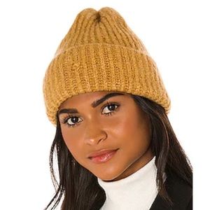 Free People Lullaby Rib Beanie in Camel